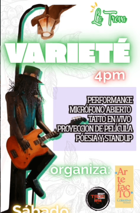 Varieté Artística en La Trova Café Bar